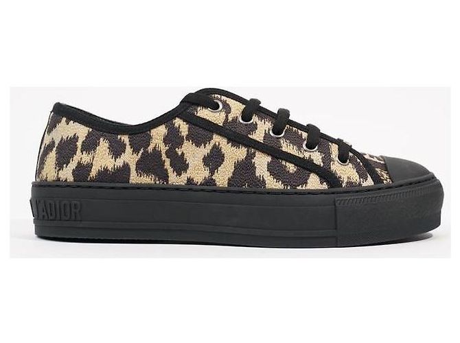 Sneakers Dior Walkndior Nere con Pattern Leopardato Nero