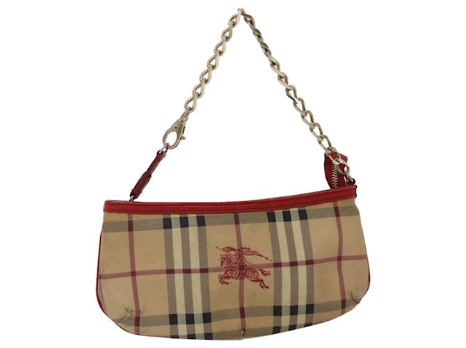 Burberry Haymarket Pochette Clutch Bag