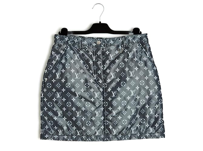 Louis Vuitton, Skirts, Louis Vuitton Monogram Denim Skirt
