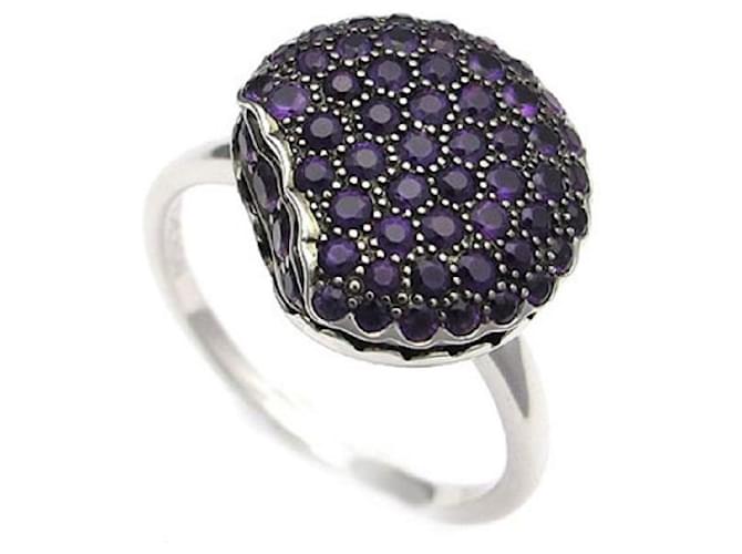 *Boucheron Tantation Macaron Ring Small Amethyst K18WG [Used] purple White gold  ref.977591