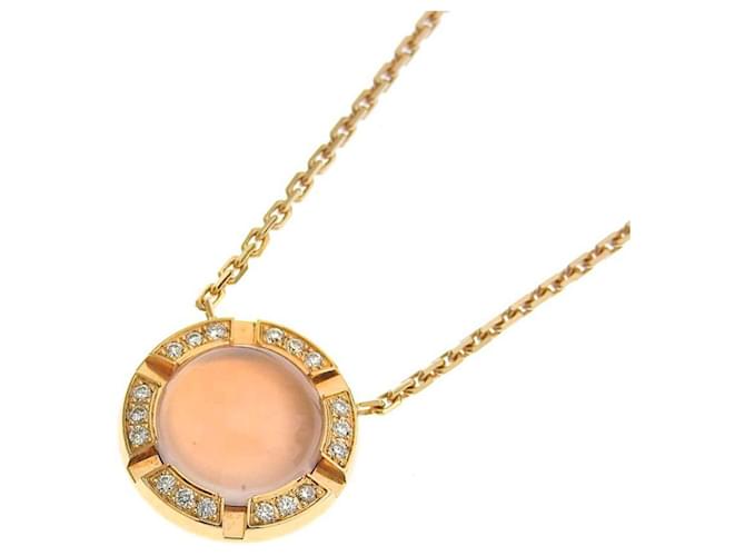 *[Usado] Chaumet Collar de crucero CHAUMET Clase Uno K18PG Cuarzo Rosa Diamante Oro rosa x rosa  ref.977593