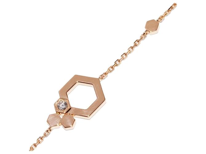 *Chaumet-Armband K18PG Diamant 1P B My Love Honeycomb Armband rosa Pink Roségold  ref.977594