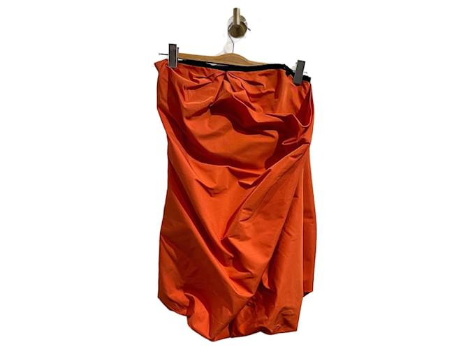 DOLCE & GABBANA  Dresses T.International S Polyester Orange  ref.977629