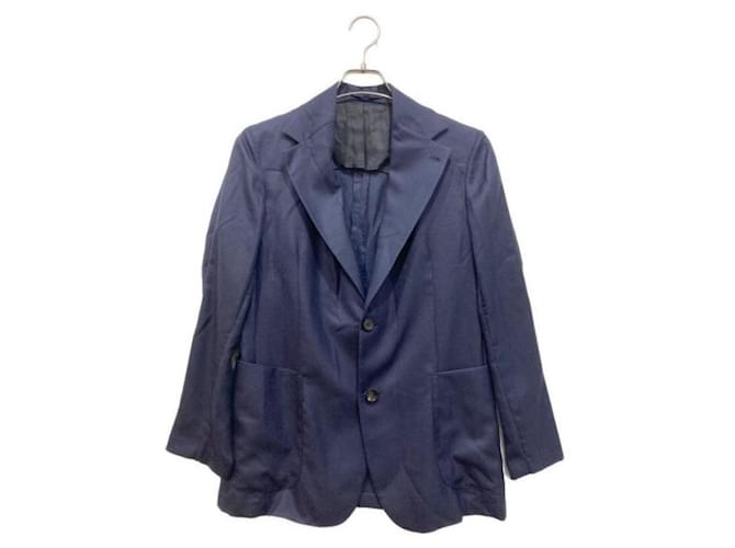 ***Finjack  Loro Piana Silk cashmere jacket Navy blue Cotton Rayon  ref.977671