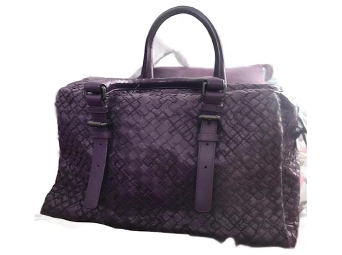 Bottega Veneta Montaigne Purple Leather  ref.977682