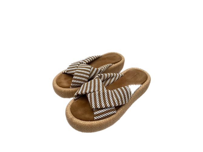 Autre Marque Non Signé / Unsigned mules & clogs T.EU 40 Cloth Beige