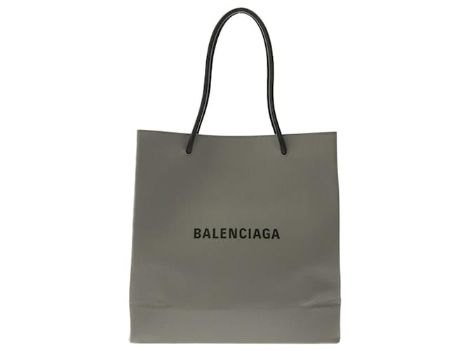 Balenciaga Shopping Phone Bag On Strap in Gray
