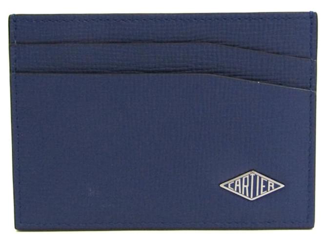 cartier Navy blue Leather  ref.978101