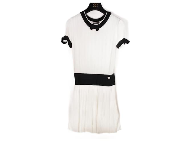 Incrível vestido Chanel Multicor Viscose  ref.978325