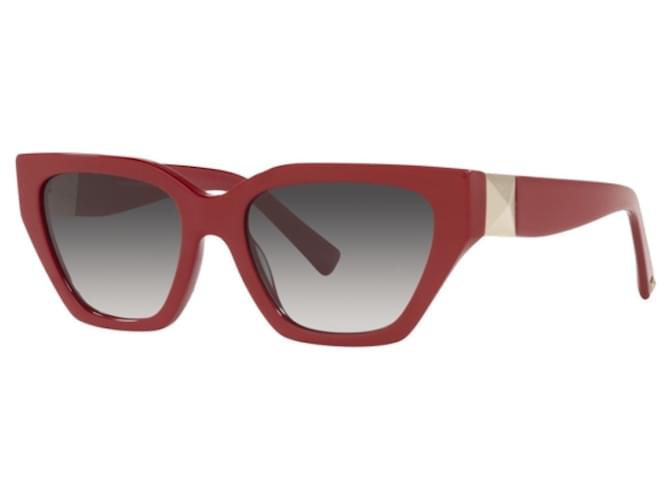 Valentino Sunglasses Red Acrylic  ref.978349