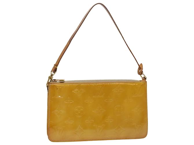 LOUIS VUITTON Monogram Vernis Lexington Accessory Pouch Beige