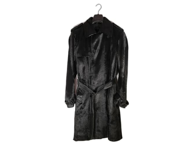 Incrível casaco de pele Alexander McQueen Preto  ref.978390