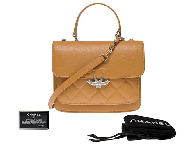 Timeless CHANEL Bag in Golden Leather - 101286  ref.978463