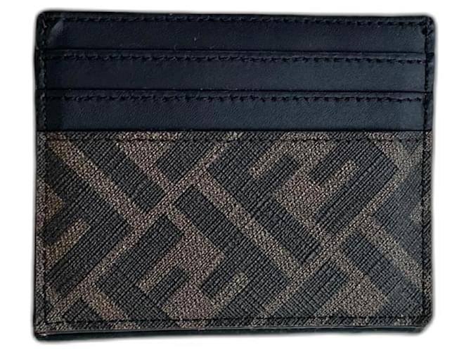 Fendi Wallets Small accessories Brown Leather  ref.978466