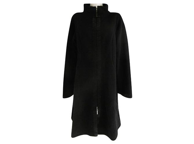 Hiroko Koshino Wool Coat Black