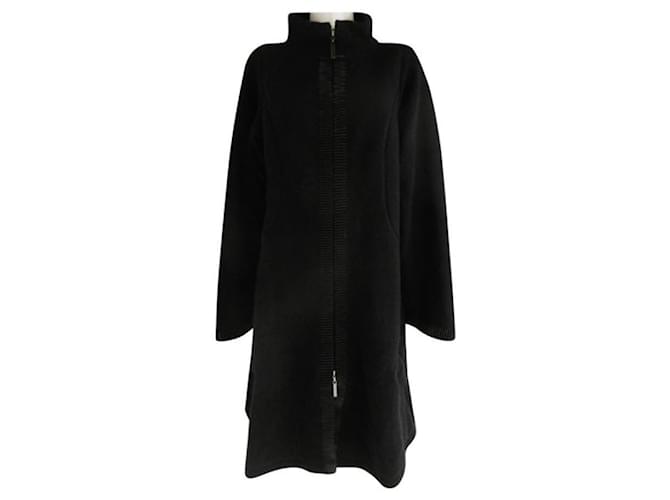 Manteau en laine Hiroko Koshino Noir  ref.978477