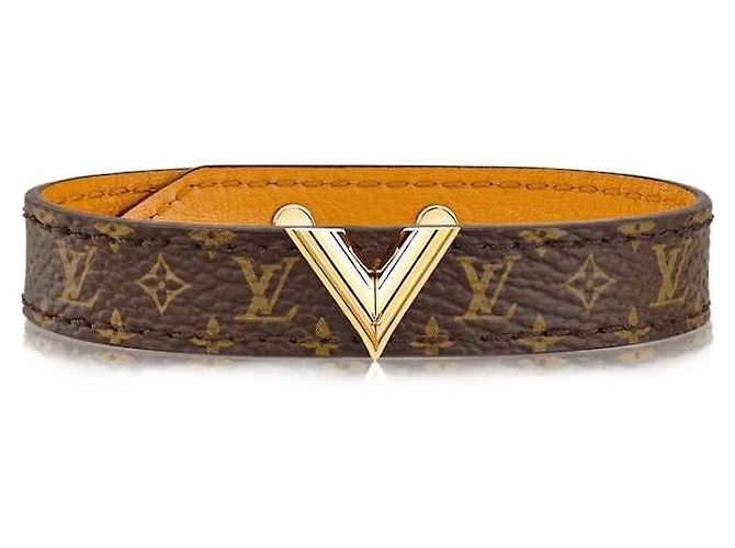 Louis Vuitton Bracciali Marrone Tela