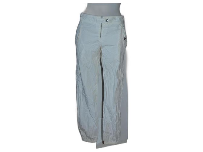Pantalones de algodón blancos Patrizia Pepe