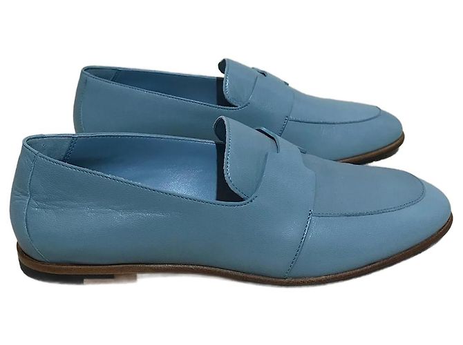 Hermès HERMES  Mules & clogs T.EU 36 Leather Blue