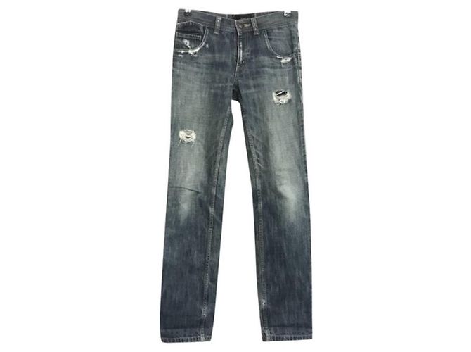 Comme Des Garcons Vaqueros rectos rotos de Comme des Garçons Azul Azul oscuro 