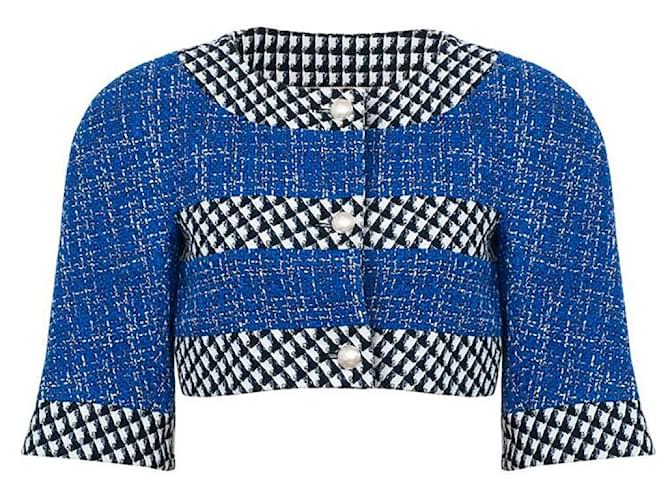 Chanel Giacca da passerella in tweed dal taglio caldo Multicolore  ref.978545
