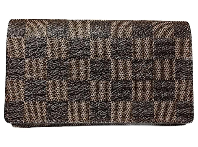Louis Vuitton Portefeuille Brown Cloth  ref.978842