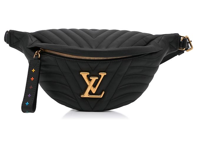 Bumbag Riñonera Louis Vuitton New Wave negra Negro