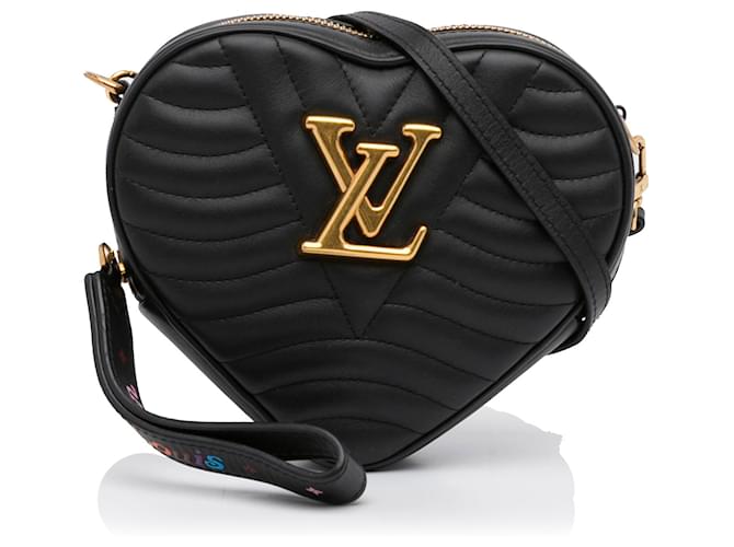 Louis Vuitton Black New Wave Love Lock Heart Crossbody Leather Pony-style  calfskin ref.978996 - Joli Closet
