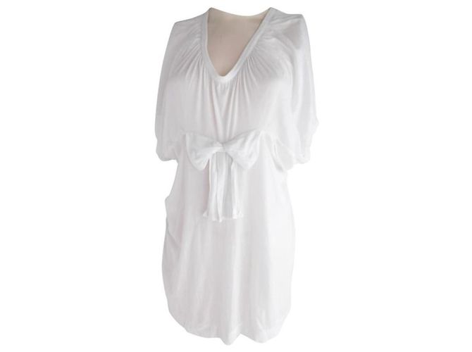 Túnica Tricot Comme des Garcons Bow Front Top Branco