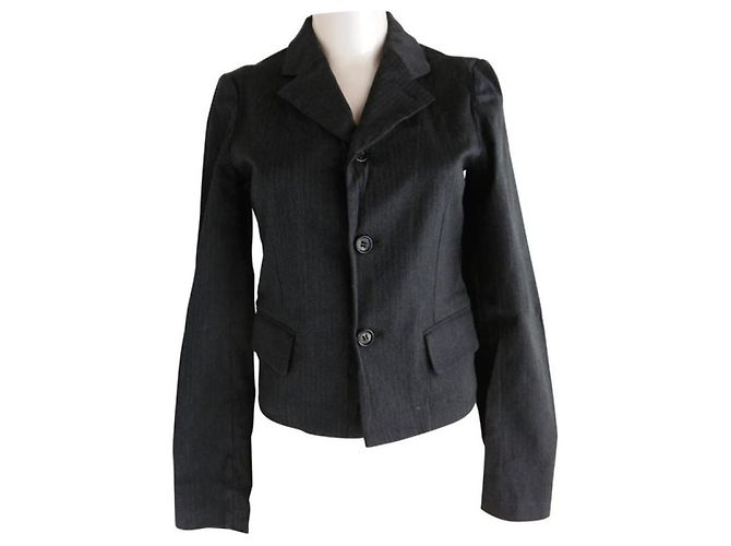 Comme des Garcons short jacket Dark grey