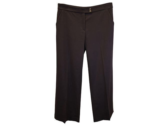 Calça Etro Wide Leg em Poliamida Marrom
