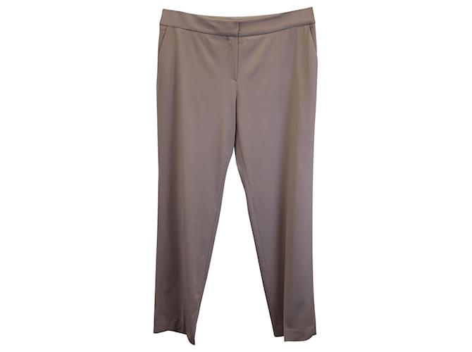 Armani Collezioni Straight Trousers in Tan Wool Brown Beige  ref.979077