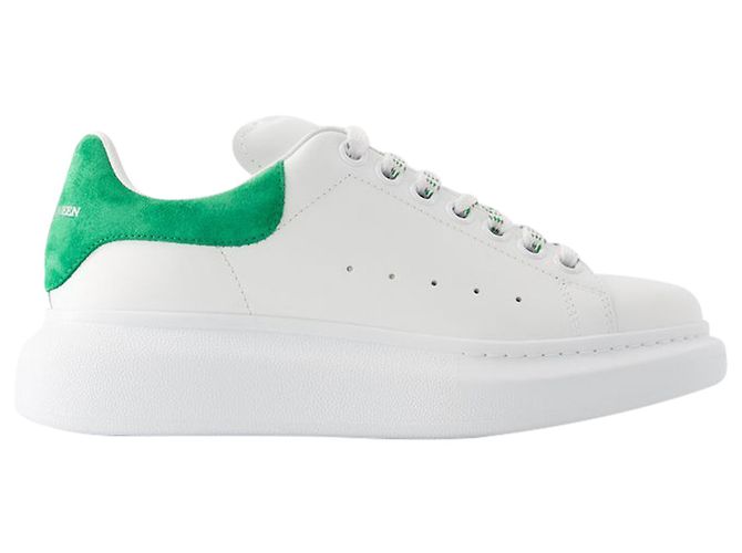 Baskets Oversize - Alexander Mcqueen - Cuir - Blanc/vert