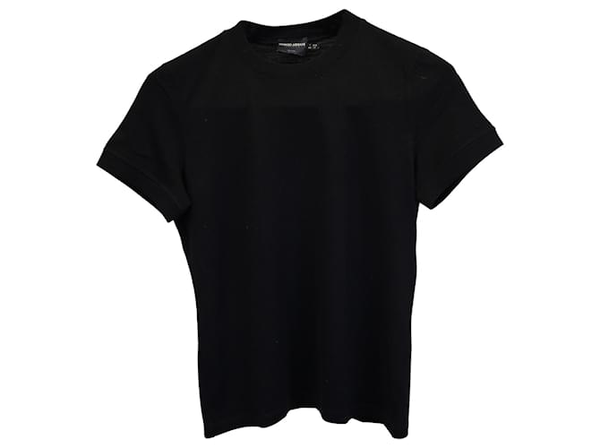 T-shirt Giorgio Armani en laine noire  ref.979098