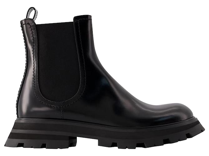 Chelsea Boots - Alexander McQueen - Leather - Black  ref.979117