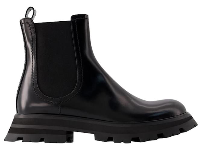 Chelsea Boots - Alexander McQueen - Leather - Black  ref.979119