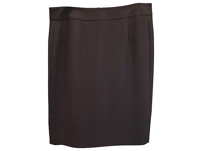 Giorgio Armani Pencil Skirt in Brown Silk  ref.979186