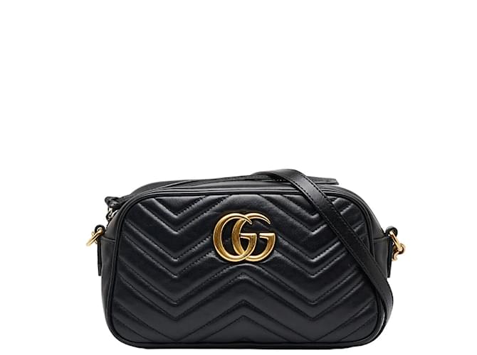 Gucci GG Marmont Camera Bag Matelasse Small Black