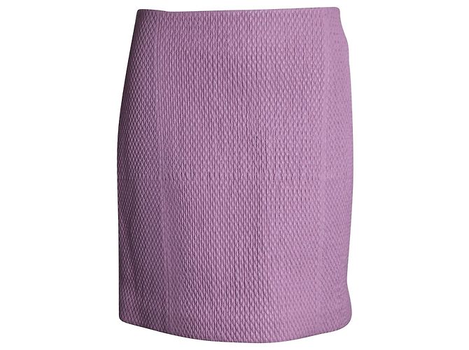 Saia acolchoada Bottega Veneta em couro rosa
