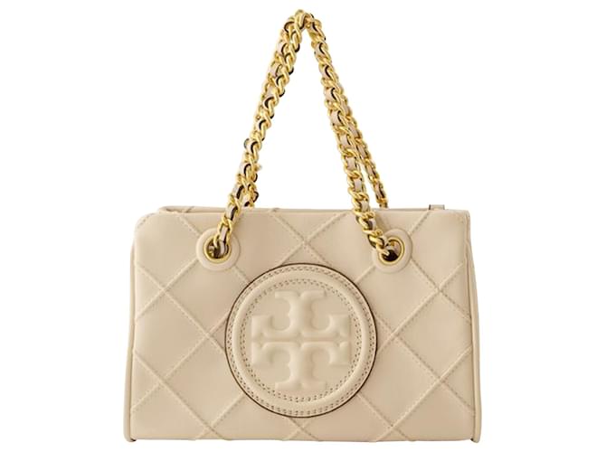 Tory Burch Fleming Soft Convertible Shoulder Bag In New Cream