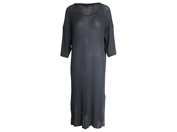 Vestido túnica de punto Joseph en algodón negro  ref.979310