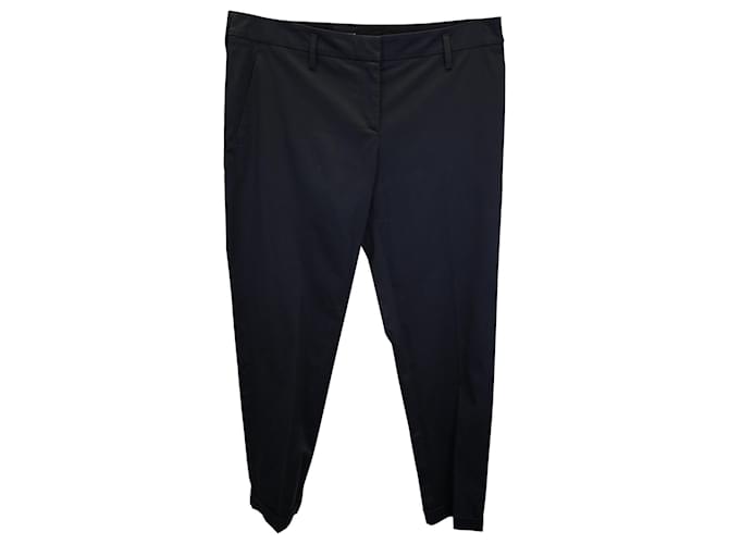 Pantalones cónicos Giorgio Armani de algodón negro  ref.979330