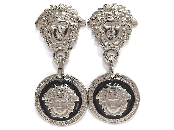 Brincos Medusa Gianni Versace Prata