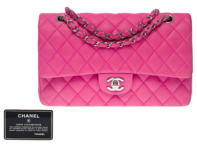 Sac Chanel Zeitlos/Klassisch aus rosa Leder - 101269 Pink  ref.979426