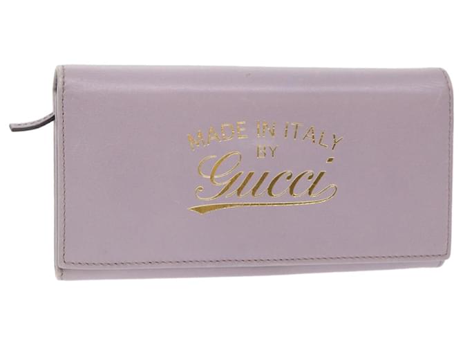 GUCCI Swing Wallet Leather Purple 310021 Auth am4638  ref.979465