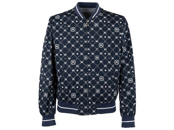 Autre Marque Collection Privée Reversible Bomber Jacket Blue