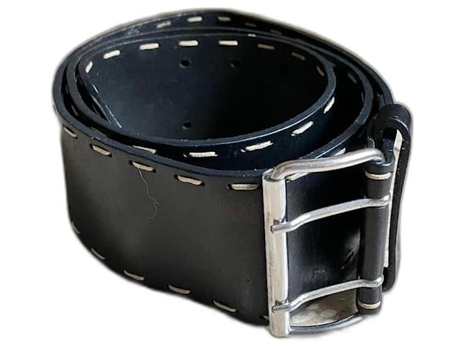 Max & Co Cinturones Negro Cuero  ref.979514