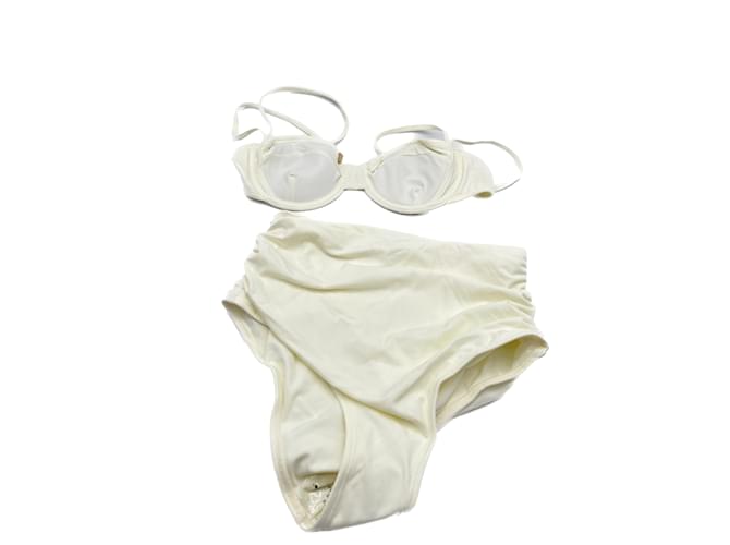 Autre Marque NON SIGNE / UNSIGNED  Swimwear T.International S Polyester White  ref.979623