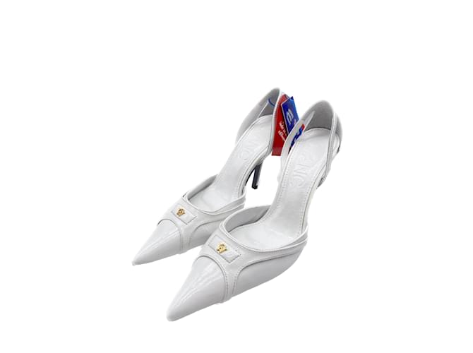 Autre Marque MANC  Heels T.EU 39 Patent leather White  ref.979629