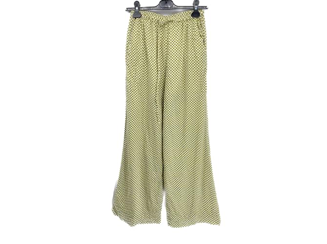 Autre Marque PEONY  Trousers T.International S Cotton Green  ref.979636